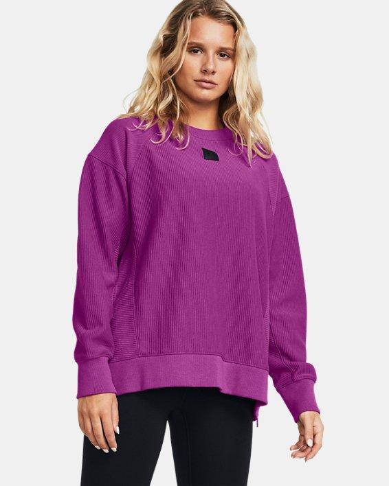 Womens UA Ottoman Fleece Crew Product Image