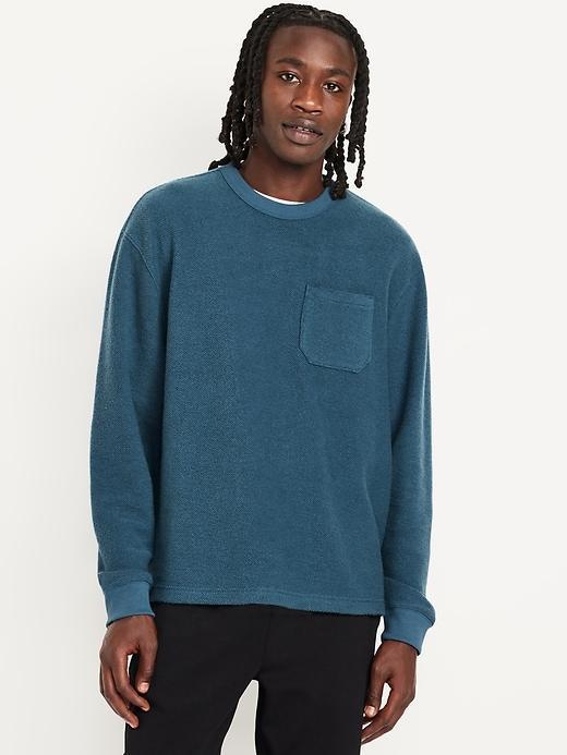 Terry Crew-Neck Sweatshirt Product Image