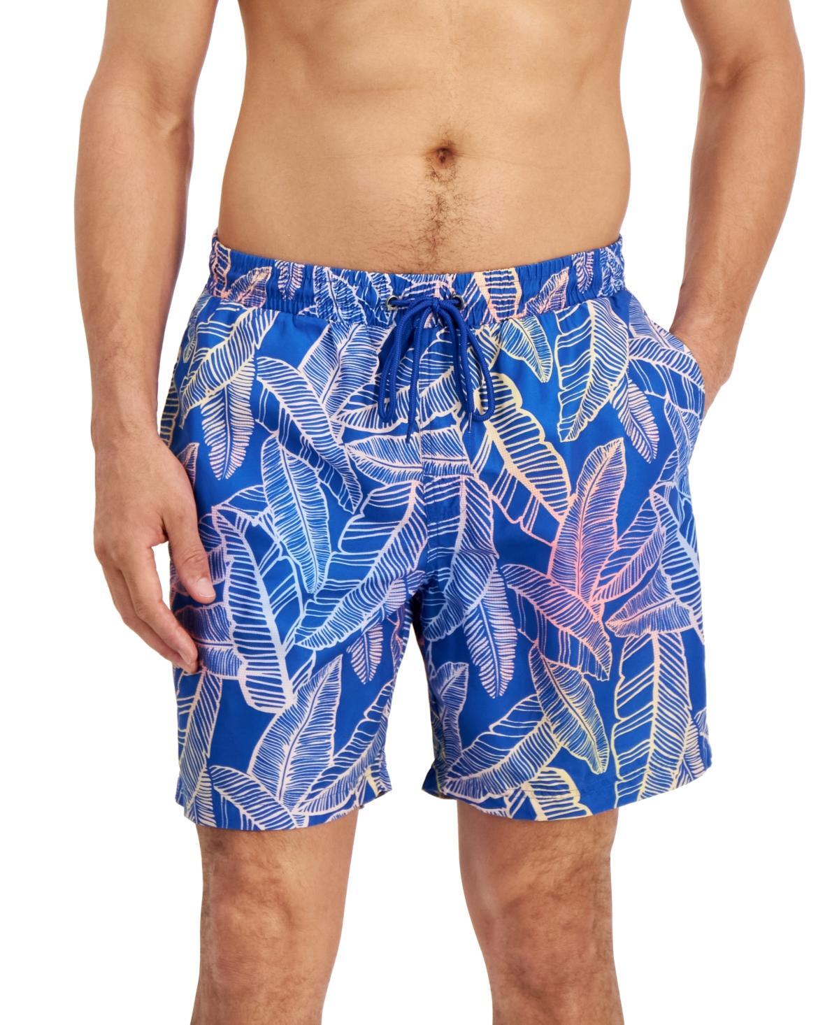 Club Room Mens Dot Leaf-Print Quick-Dry 7 Swim Trunks, Created for Macys Product Image