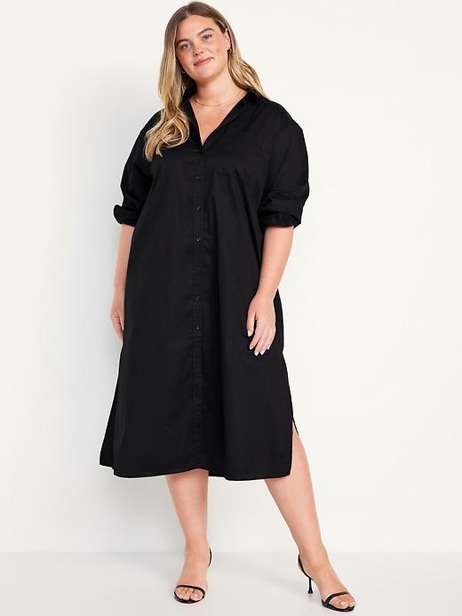 Loose Midi Shirt Dress Product Image