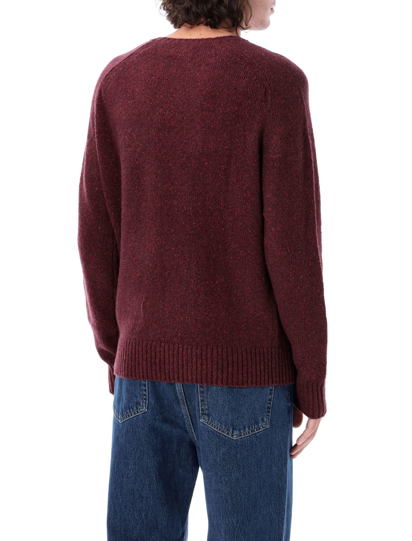 Pullover  Herren Farbe Burgunderrot In Burgundy Product Image