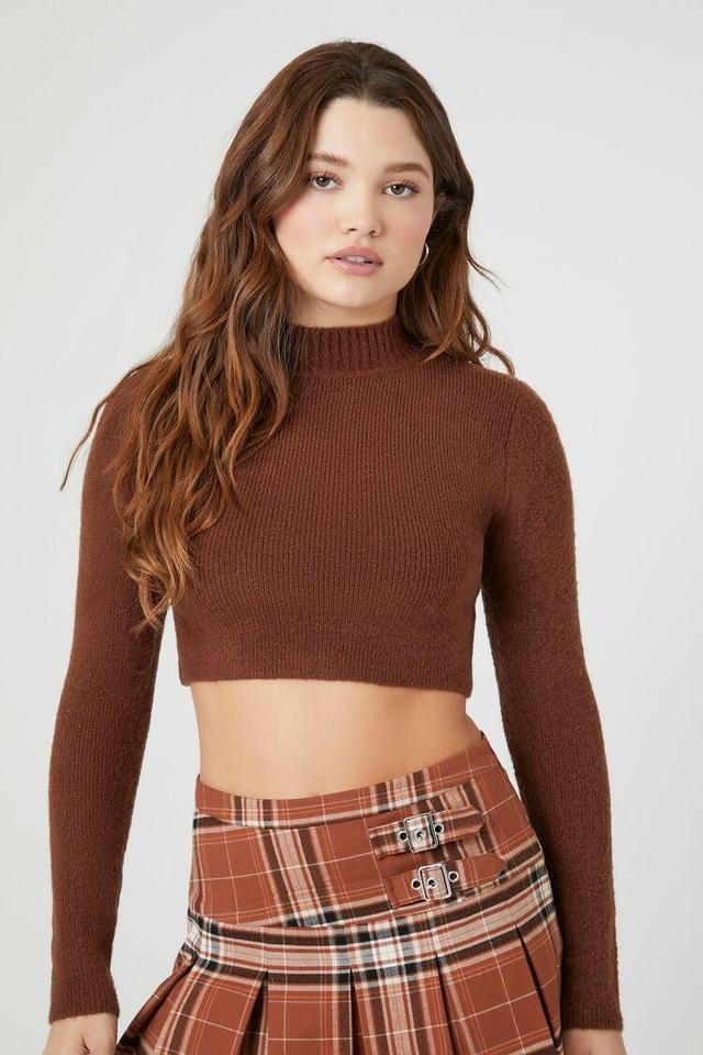 Cropped Mock Neck Sweater | Forever 21 Product Image