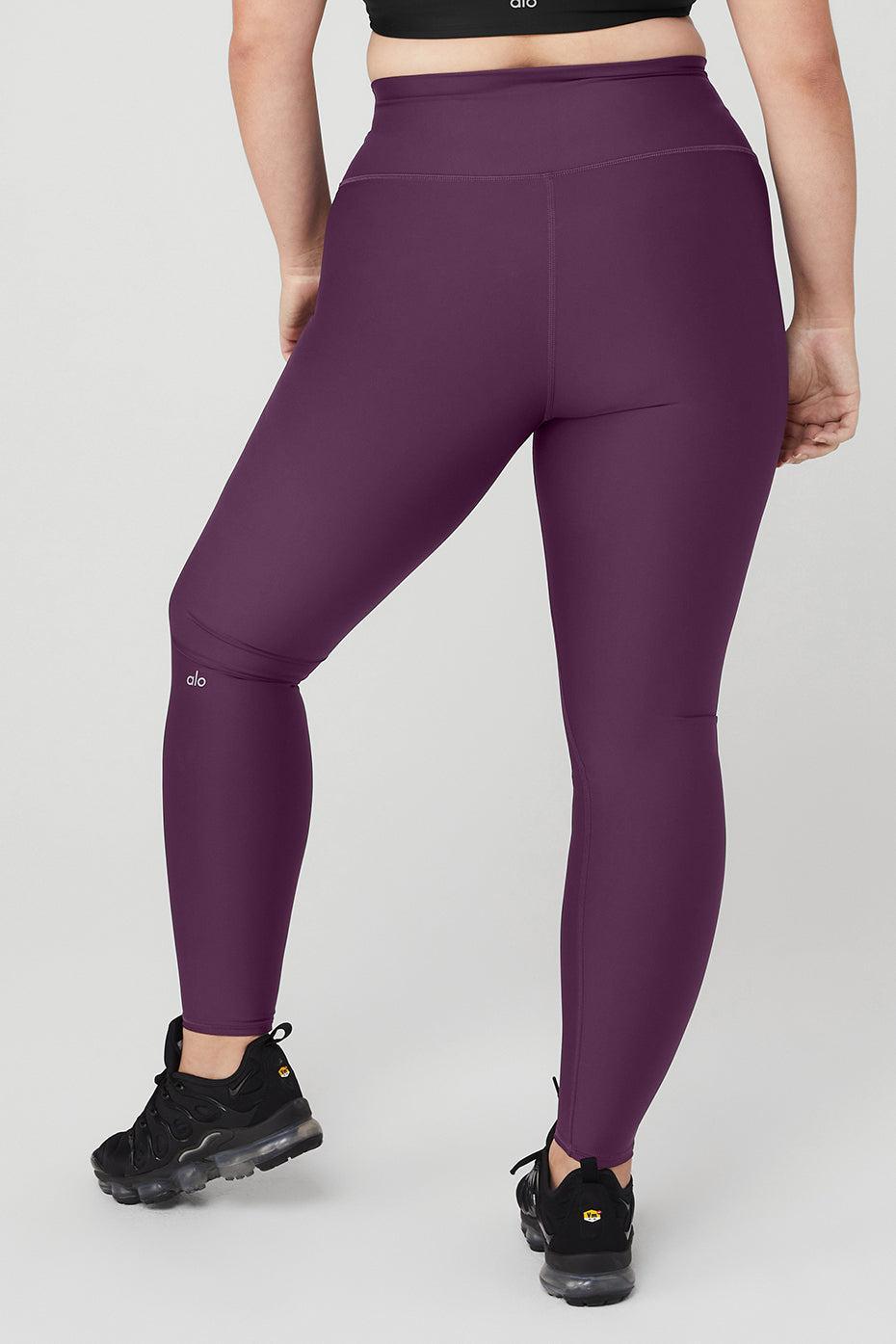 High-Waist Airlift Legging - Dark Plum Product Image