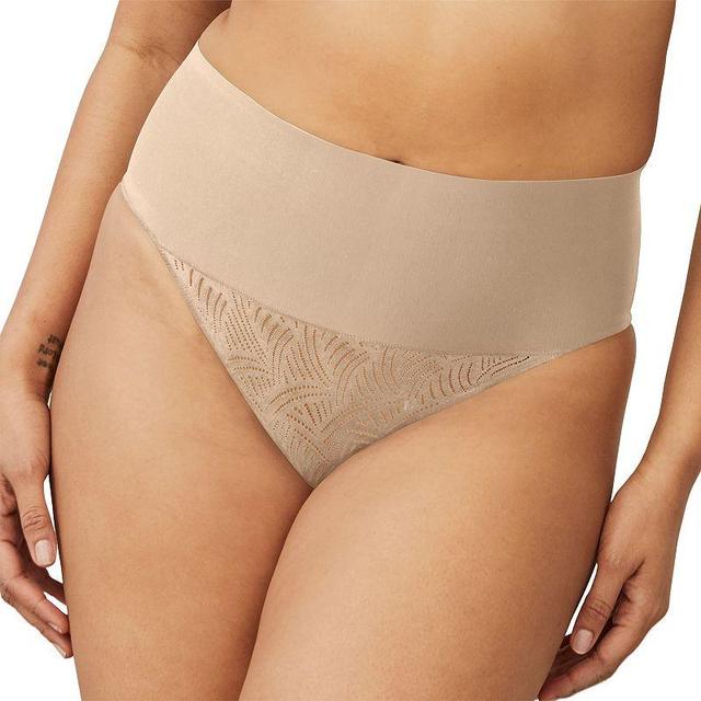 Womens Maidenform Firm Control Shapewear Tame Your Tummy Lace Thong Panty DM0049 Product Image