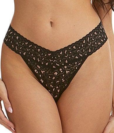 Hanky Panky Cross Dyed Leopard Original Rise Thong Product Image