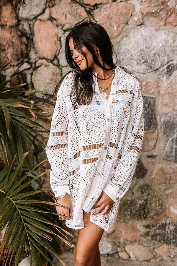 Mind On Mexico Crochet Button Up Product Image