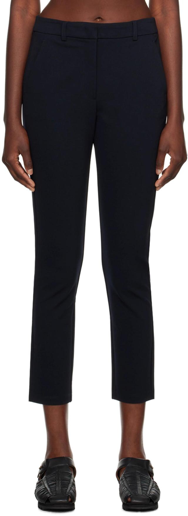 Punto Milano Straight Pants In Navy Product Image