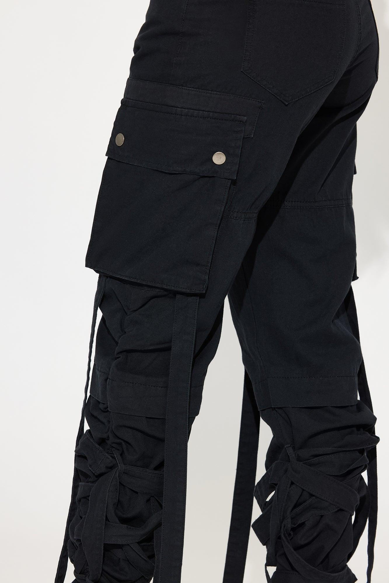 All Tied Up Cargo Jogger - Black Product Image