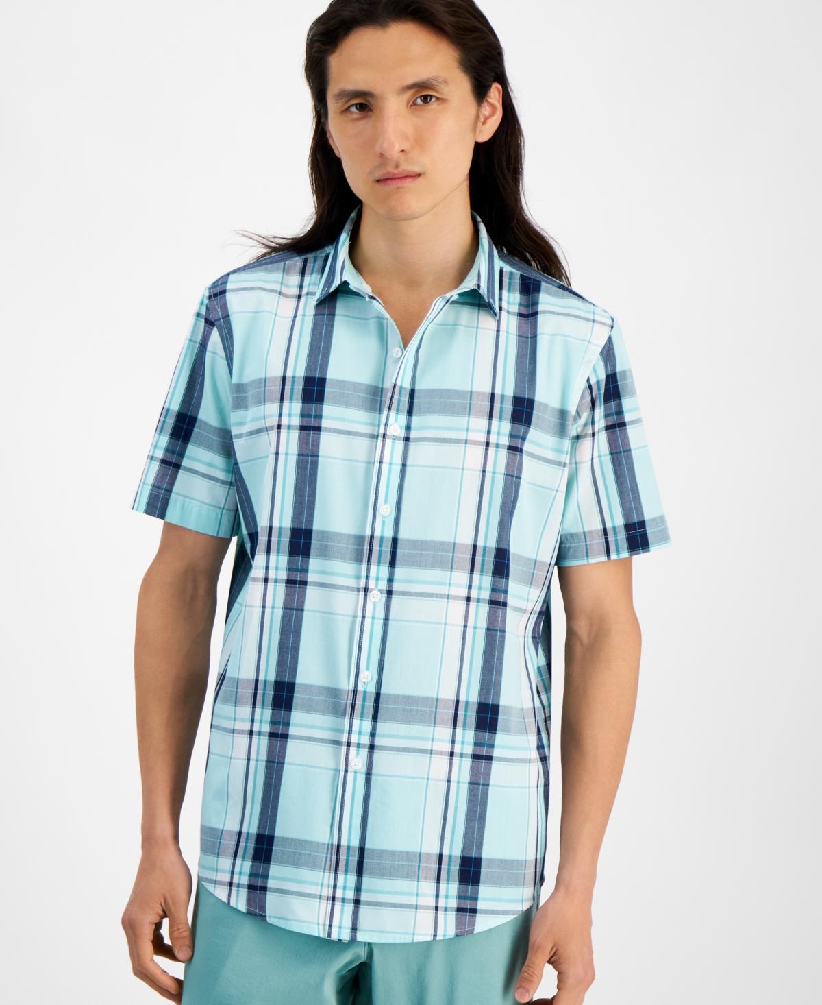 Club Room Mens Short Sleeve Printed Shirt, Created for Macys Product Image