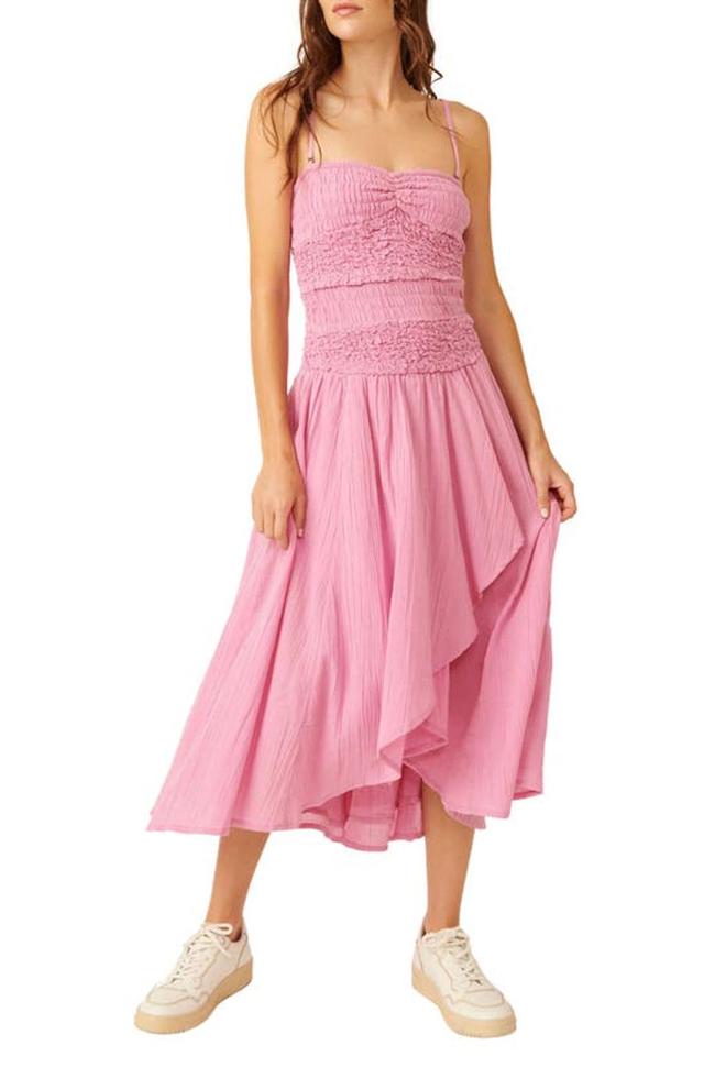 Sparkling Moment Cotton Midi Sundress In Sugar Magnet Product Image