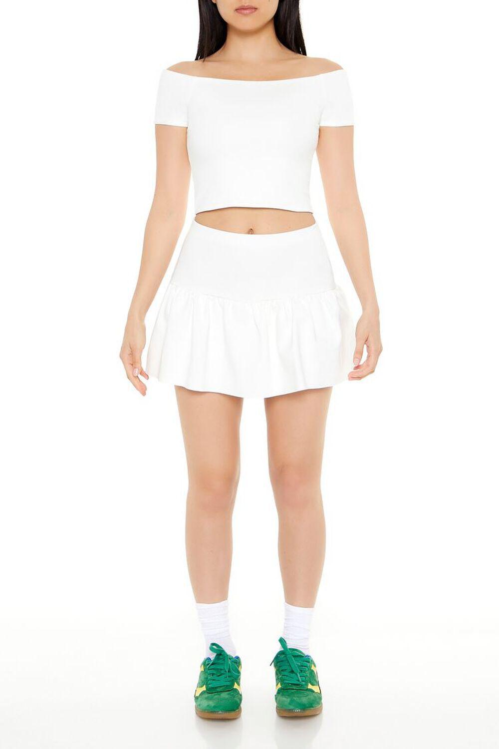 Off-the-Shoulder Crop Top | Forever 21 Product Image