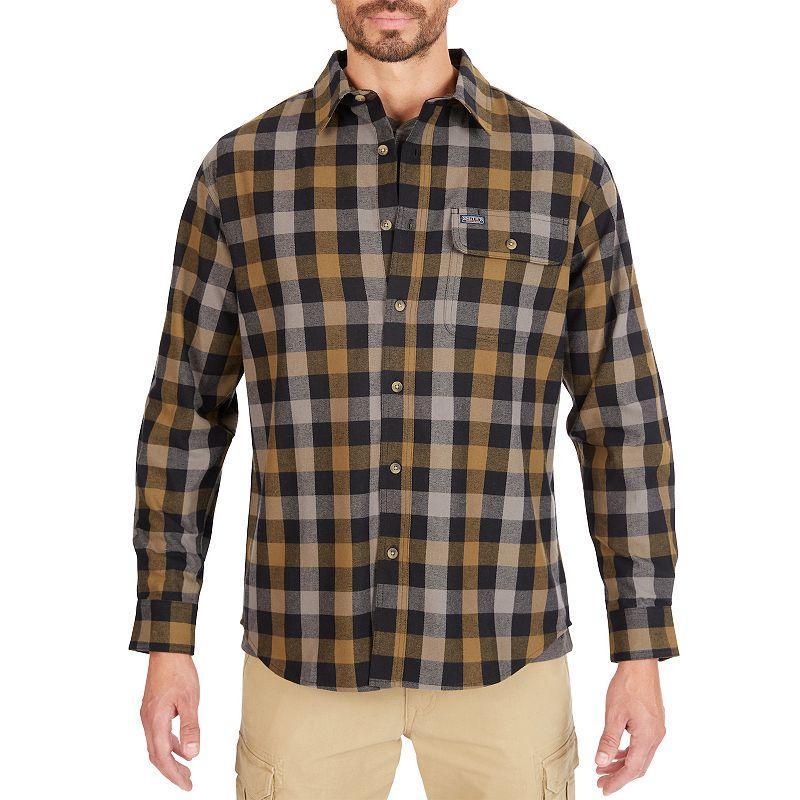 Mens Smiths Workwear Buffalo Plaid Flannel Button-Down Shirt New Grey Product Image