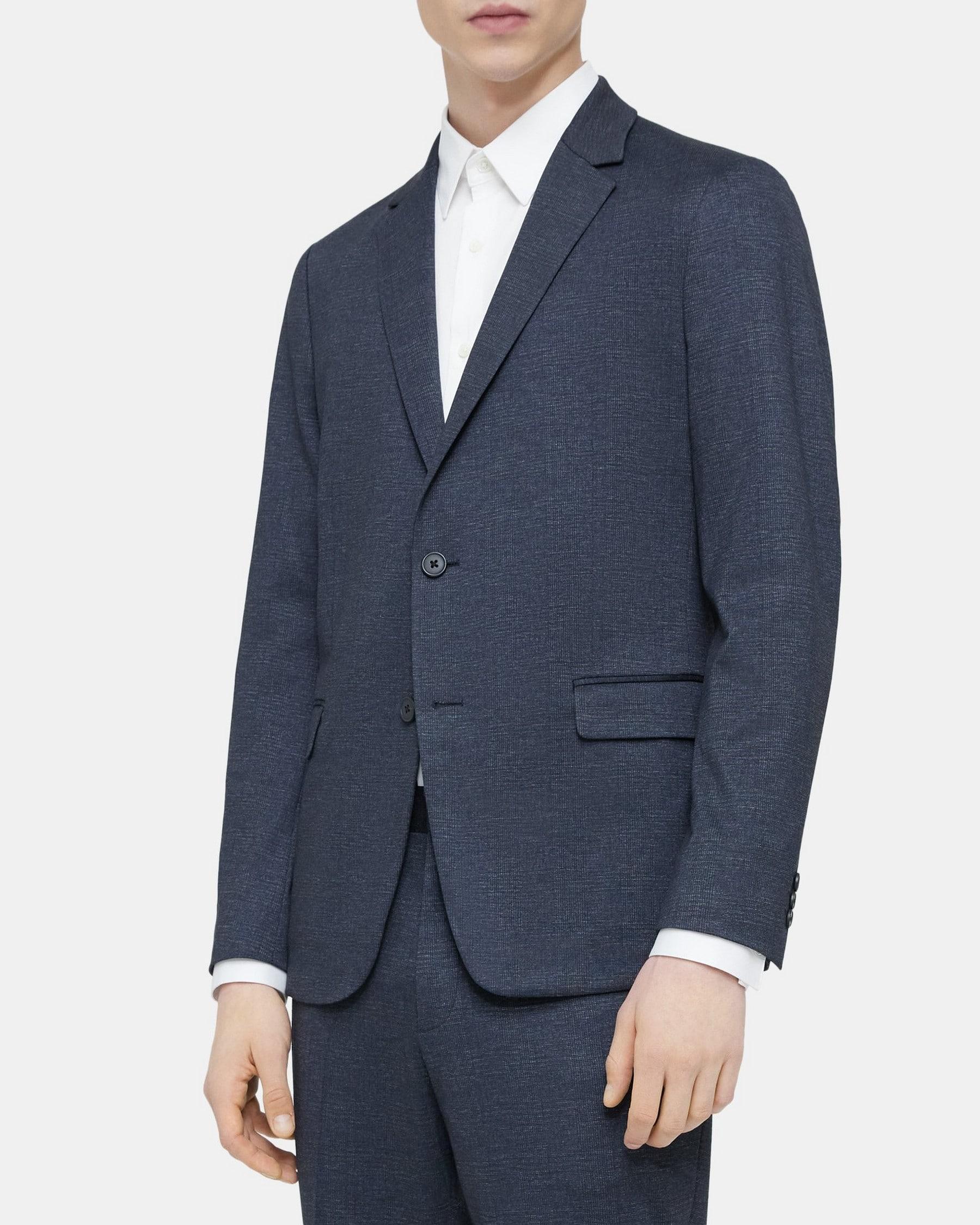 Unstructured Blazer in Plaid Knit Product Image