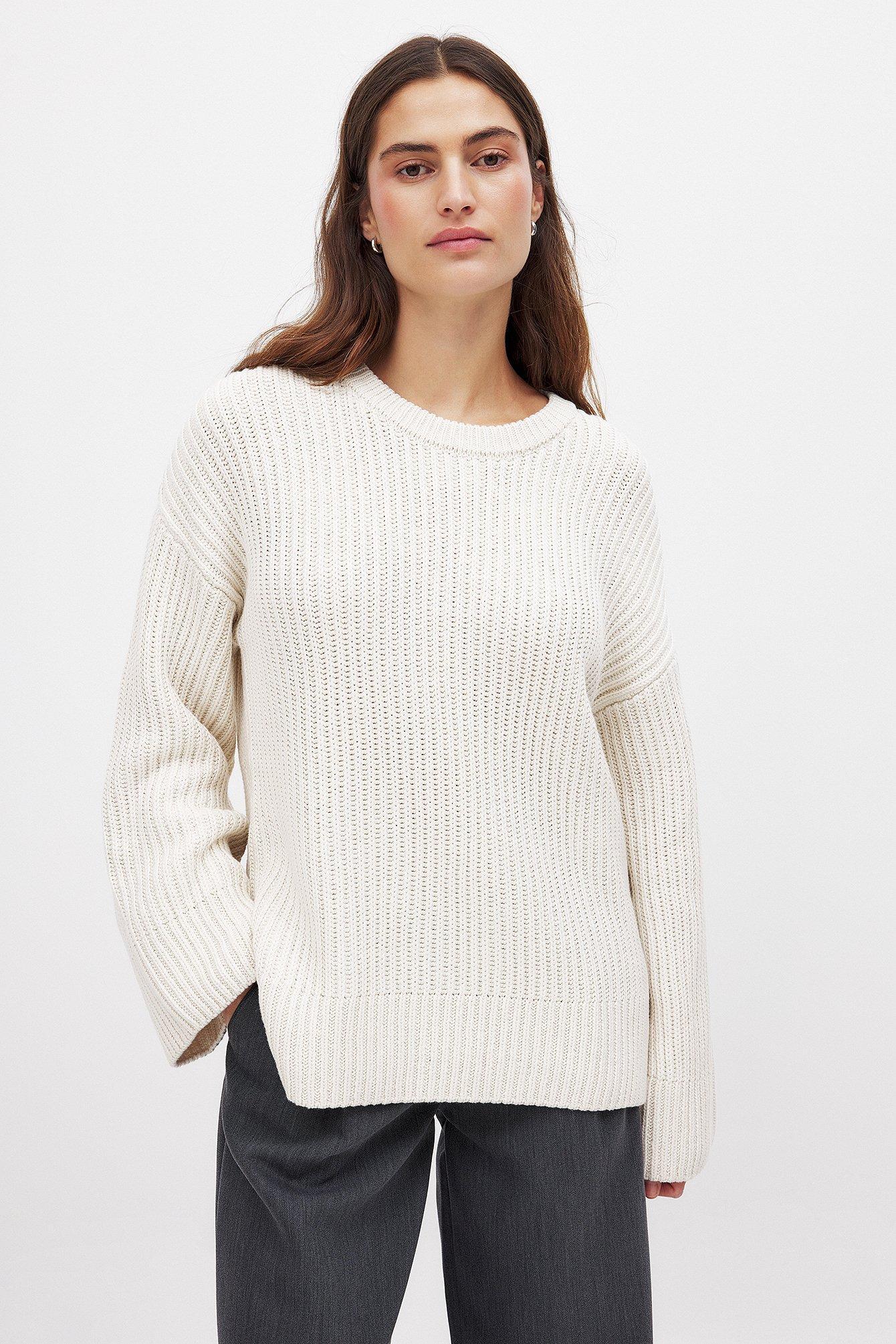 Round Neck Knitted Sweater Product Image