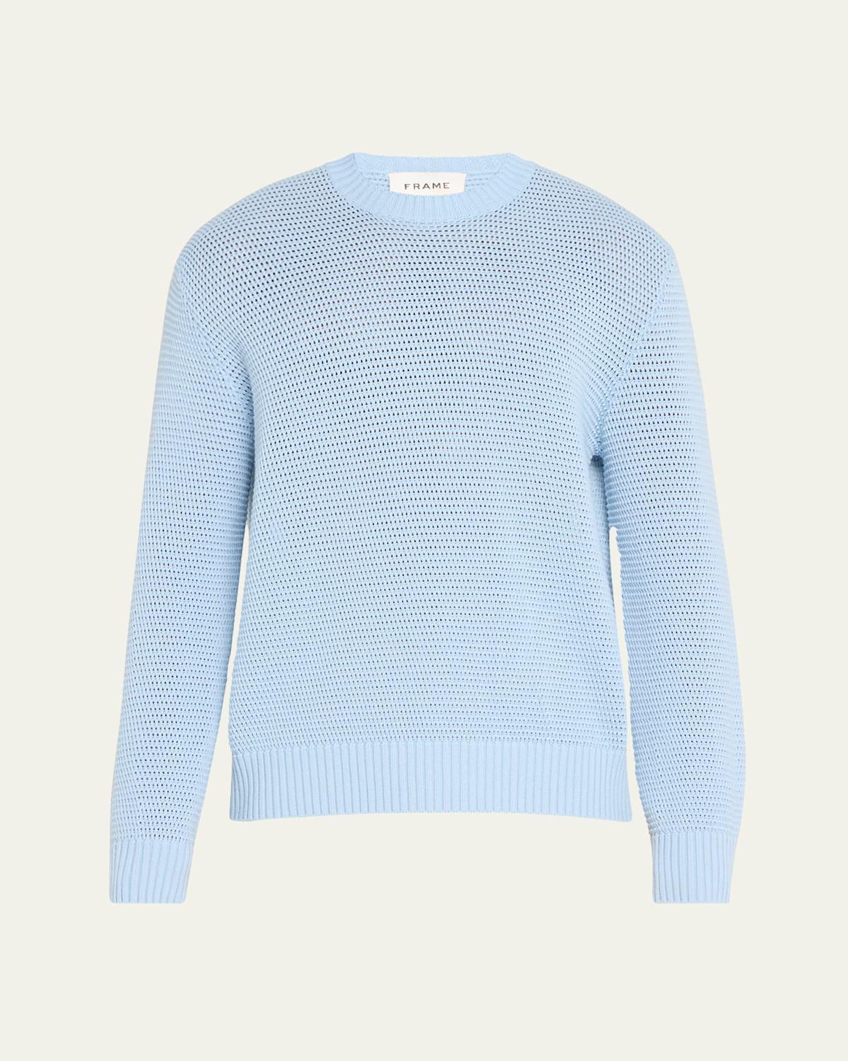 Frame Crewneck Long Sleeve Textured Sweater Product Image