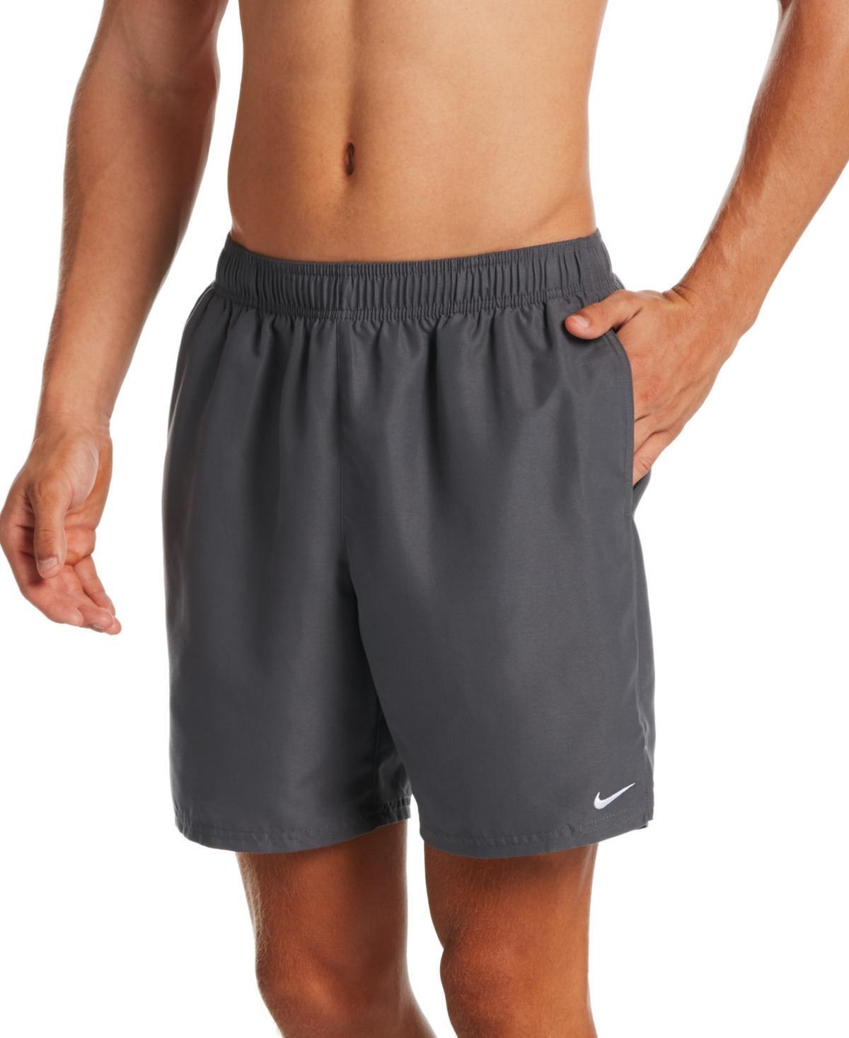 NIKE Men's Essential Lap Solid 9" Swim Trunks In Iron Grey Product Image