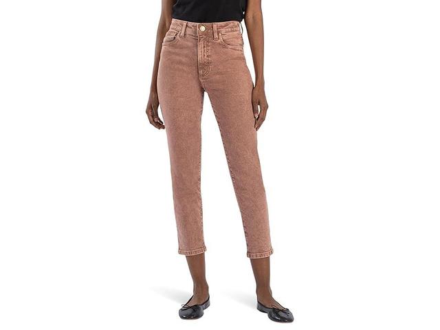 KUT from the Kloth Reese High Rise Ankle Straight Regular Hem (COFFEEE) Women's Jeans Product Image