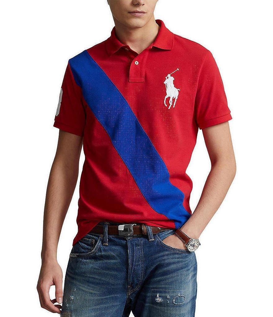 Polo Ralph Lauren Classic-Fit Big Pony Mesh Short-Sleeve Polo Shirt Product Image