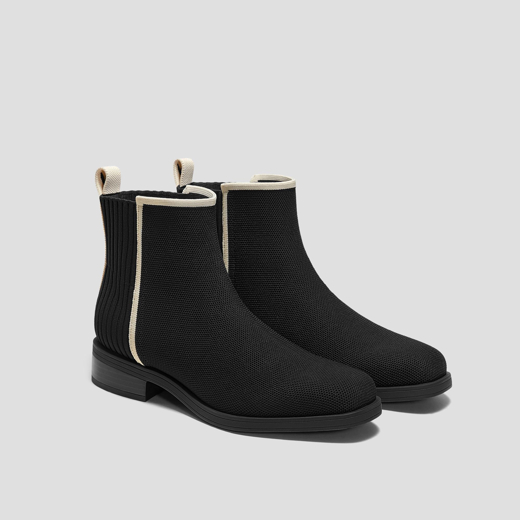 Square-Toe Ankle Chelsea Boots (Celina) Product Image