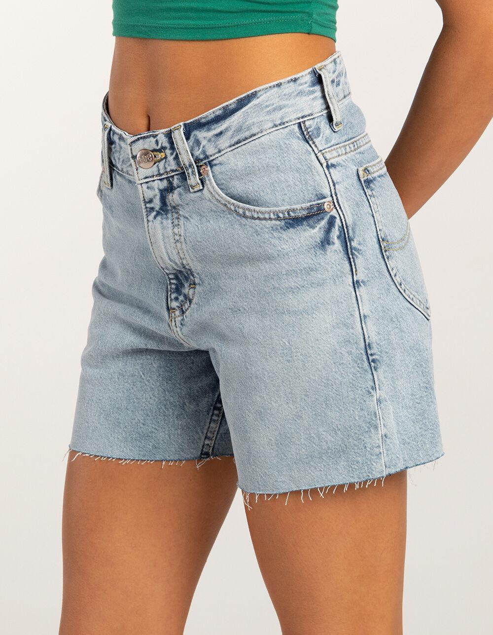 LEE Loose Cut off Rider Womens Denim Shorts Product Image