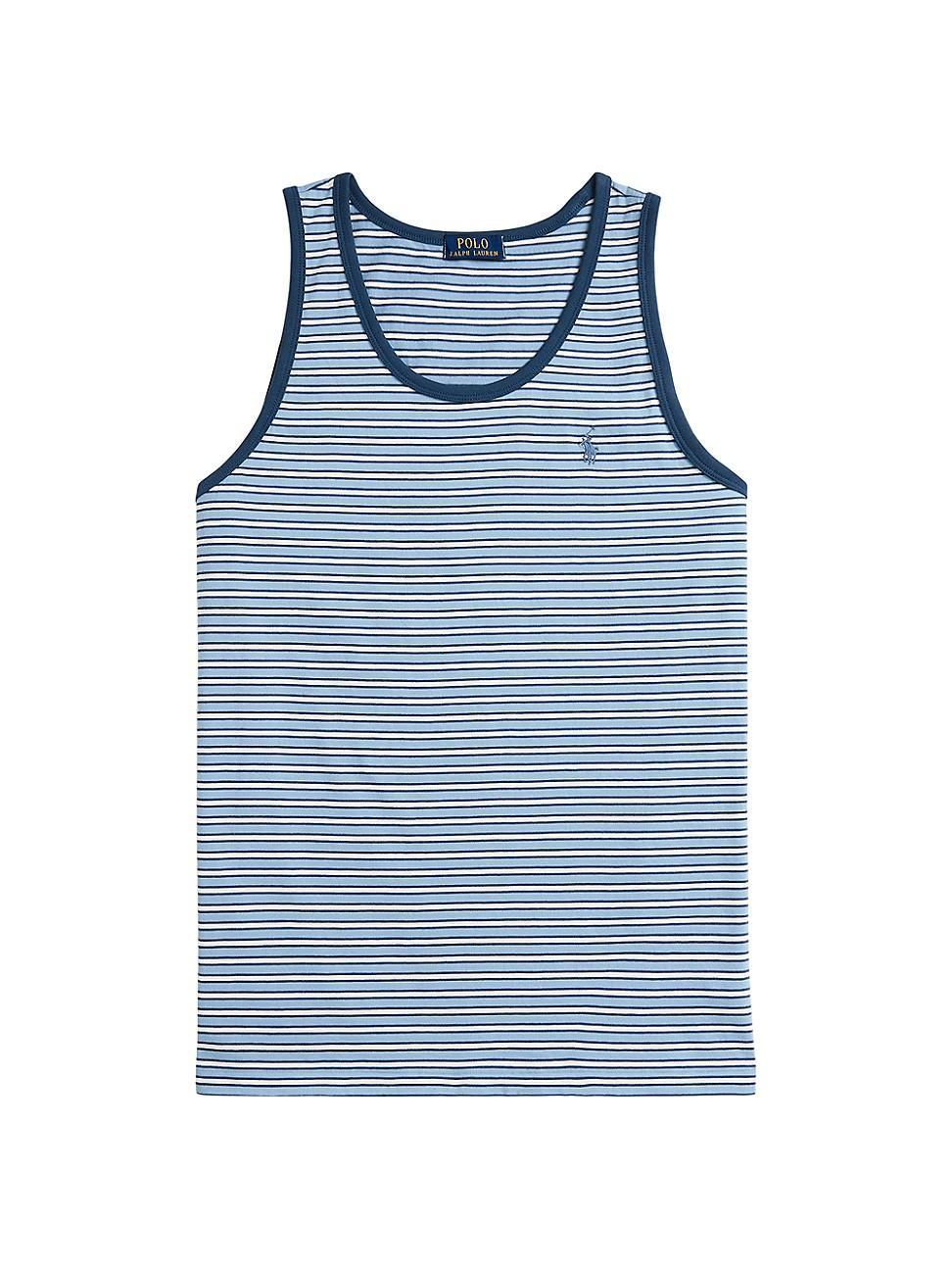 Mens Striped Jersey Tank Product Image