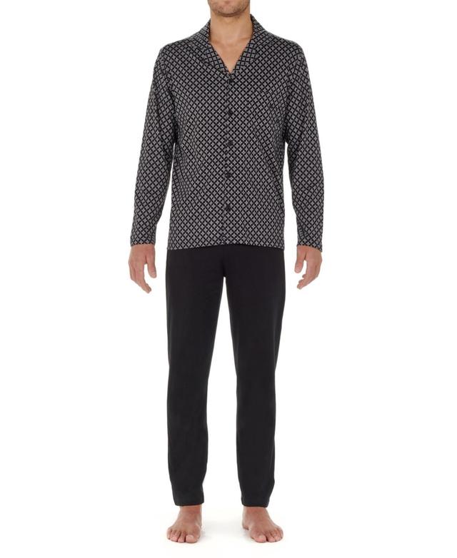 HOM Vince Long Sleepwear (Black Print) Men's Pajama Sets Product Image