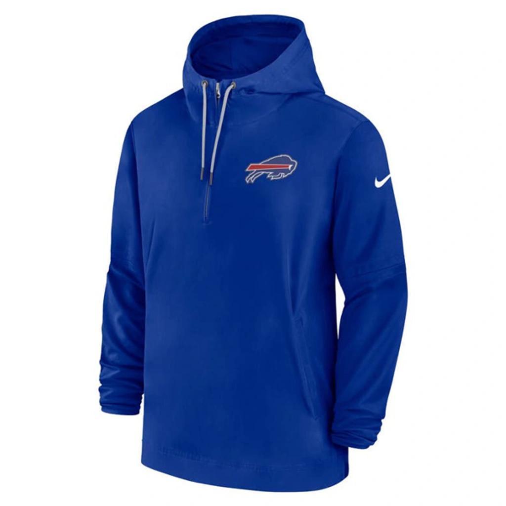 NIKE Buffalo Bills Sideline Menâs  Men's Nfl 1/2-zip Hooded Jacket In Blue Product Image