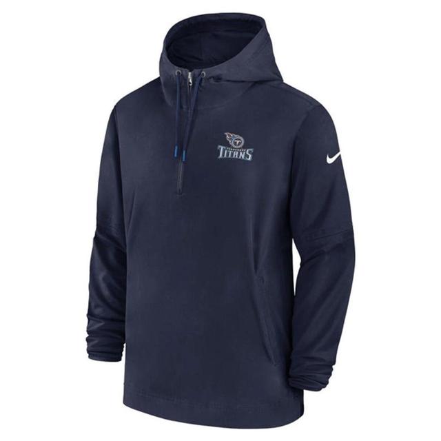 NIKE Buffalo Bills Sideline Menâs  Men's Nfl 1/2-zip Hooded Jacket In Blue Product Image