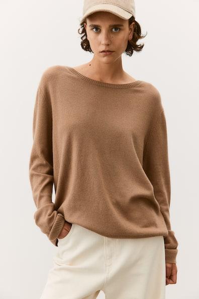 Fine-Knit Cashmere Sweater Product Image