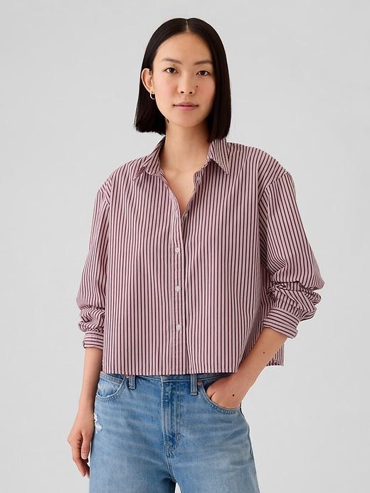 Organic Cotton Cropped Shirt Product Image