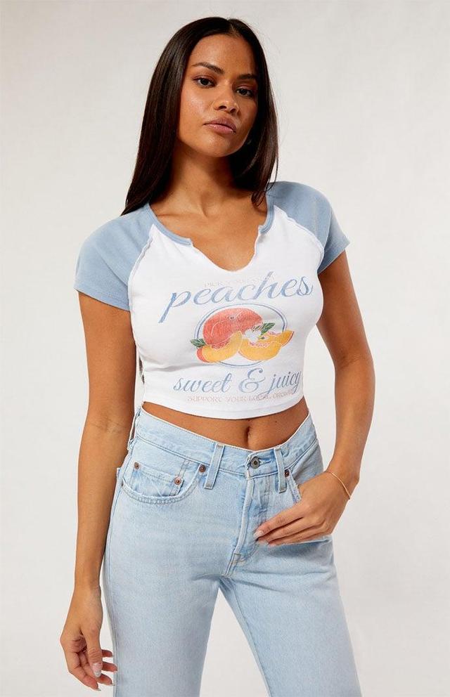 Women's Peaches Raglan T-Shirt Product Image