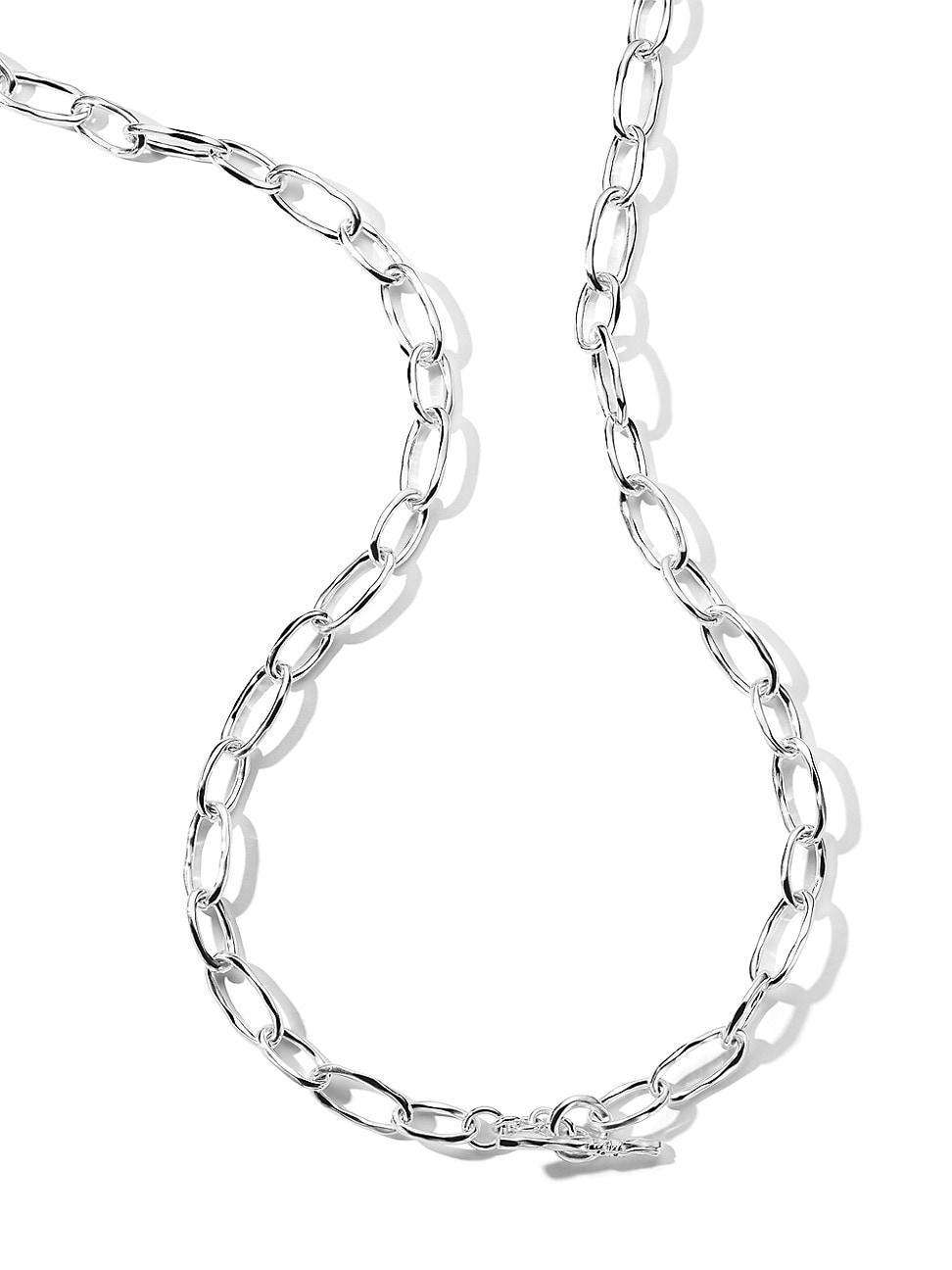 Womens Sterling Silver Toggle Necklace Product Image