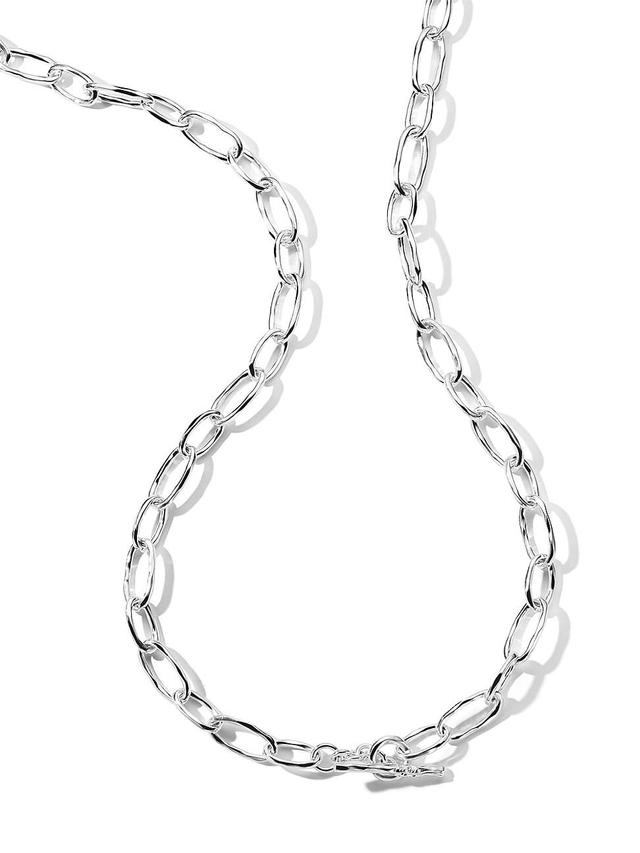 Ippolita 925 Sterling Silver Classico Faceted Oval Link Necklace, 35 Product Image