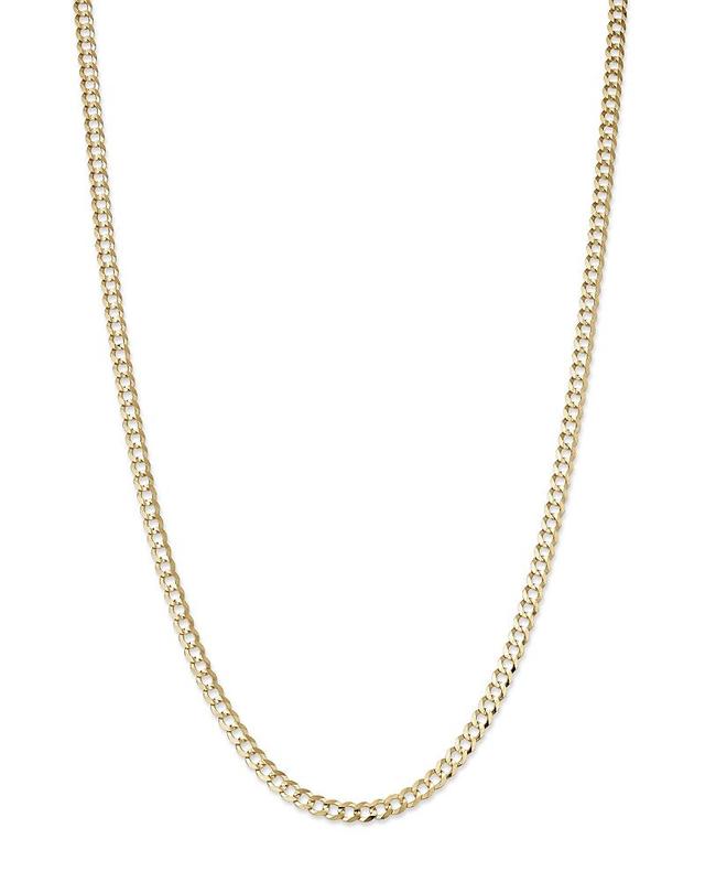 Bloomingdales Mens Curb Link Chain Necklace in 14K Yellow Gold, 22 - 100% Exclusive Product Image