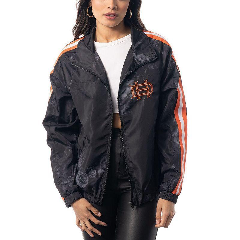 Womens The Wild Collective Black Houston Dynamo FC Full-Zip Track Jacket product image