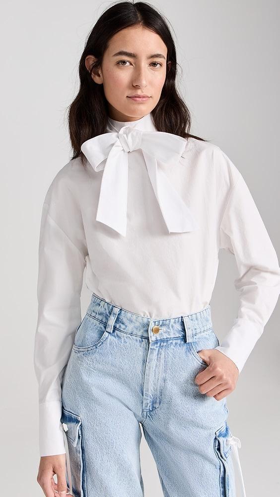 Tanner Fletcher Laurence Pussybow Shirt | Shopbop Product Image