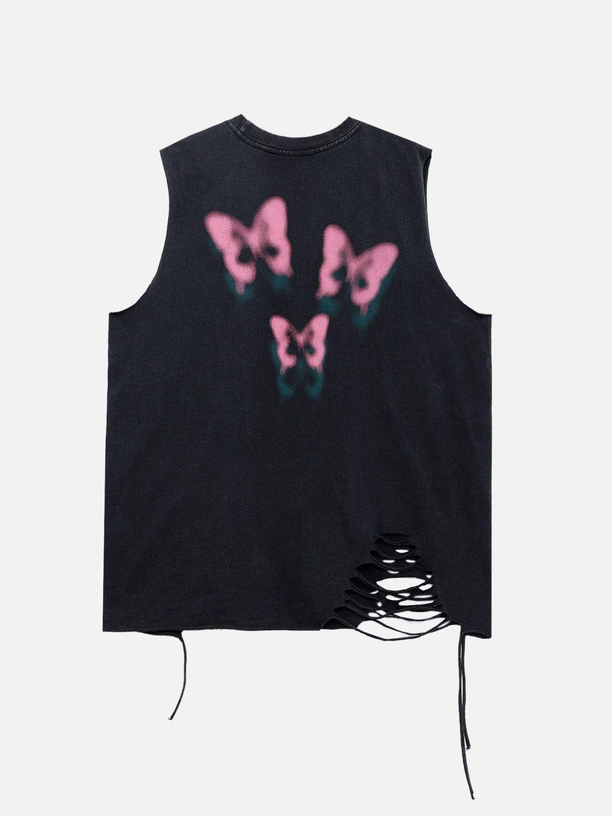 Aelfric Eden Blurring Butterfly Washed Tank Top Product Image