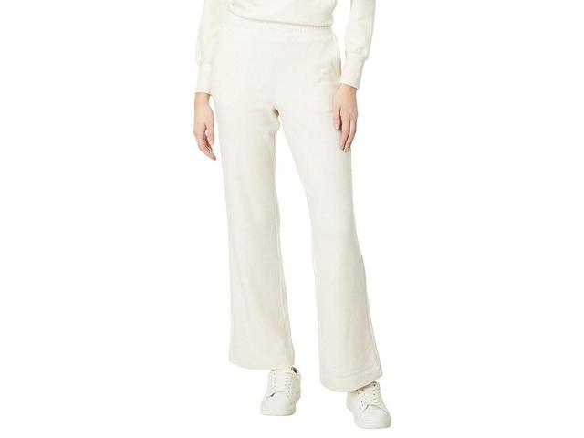 Faherty Legend Lounge Wide Leg Pant (Off White) Women's Dress Pants Product Image