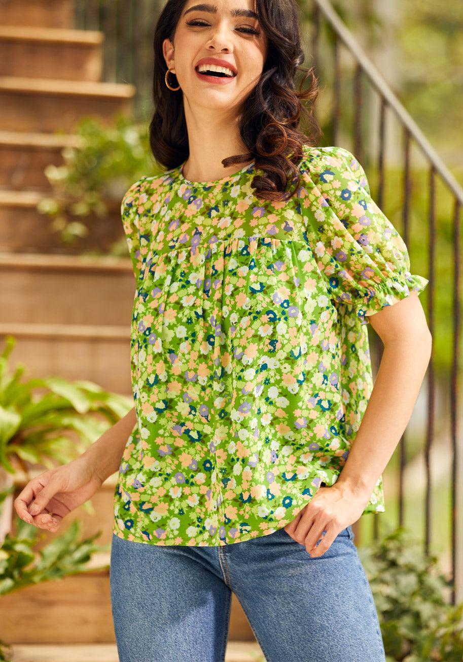 A Gorgeous Gathering Smock Top Product Image