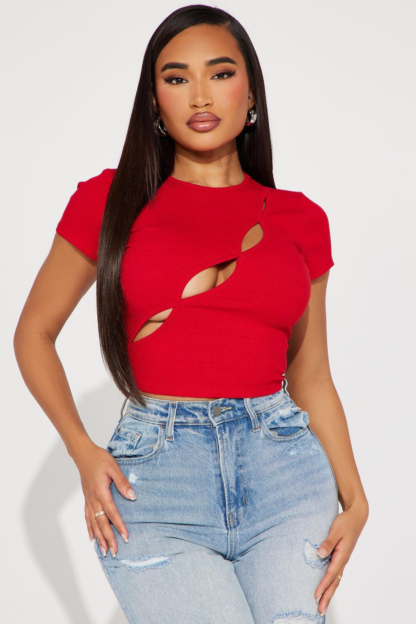 Only You Cut Out Top - Red product image