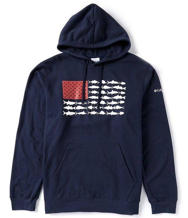 Columbia PFG Big & Tall Fish Flag Hoodie II Hoodie Product Image