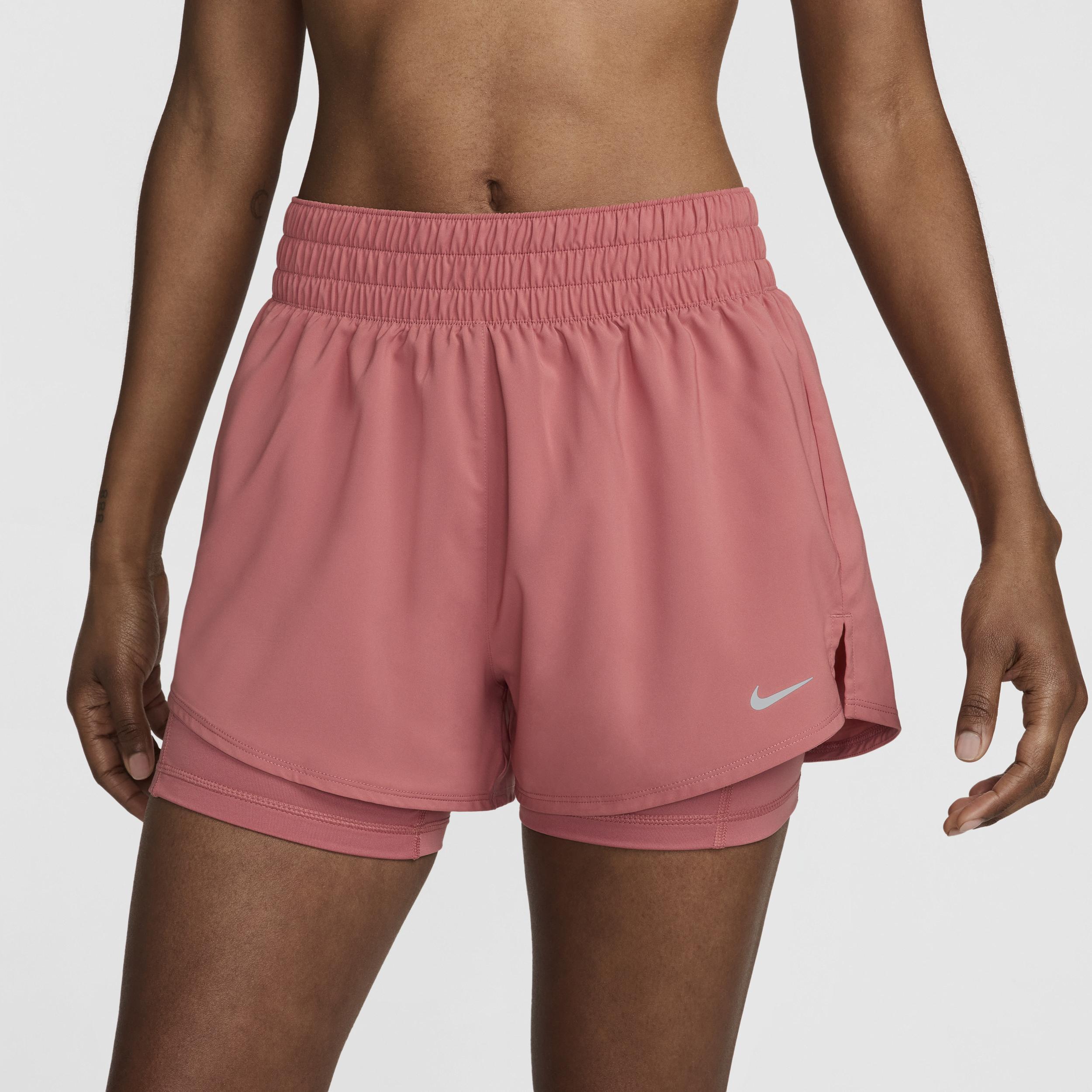 Nike Women's One Dri-FIT High-Waisted 3" 2-in-1 Shorts Product Image