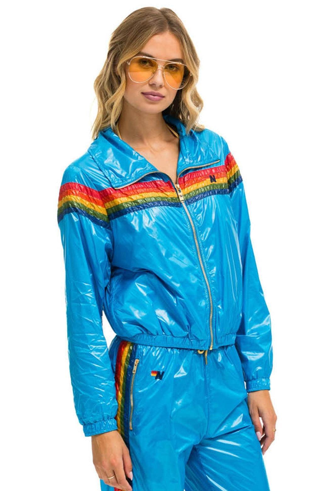 5 STRIPE WINDBREAKER - DRESDEN Female Product Image