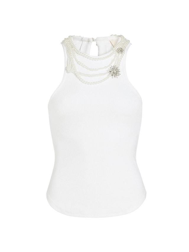 Womens Lizzie Necklace-Embellished Tank Product Image