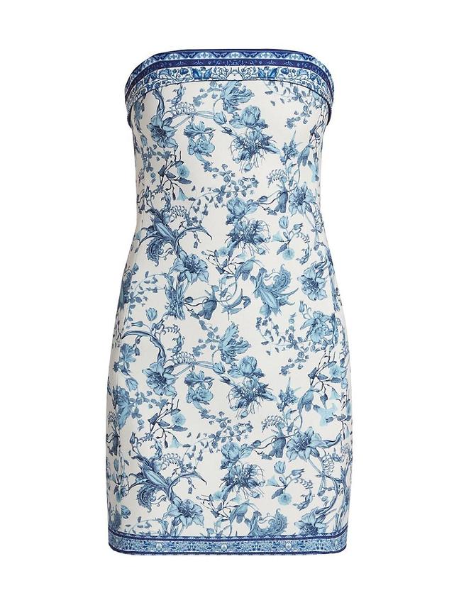 Womens Kelly Floral Strapless Minidress Product Image