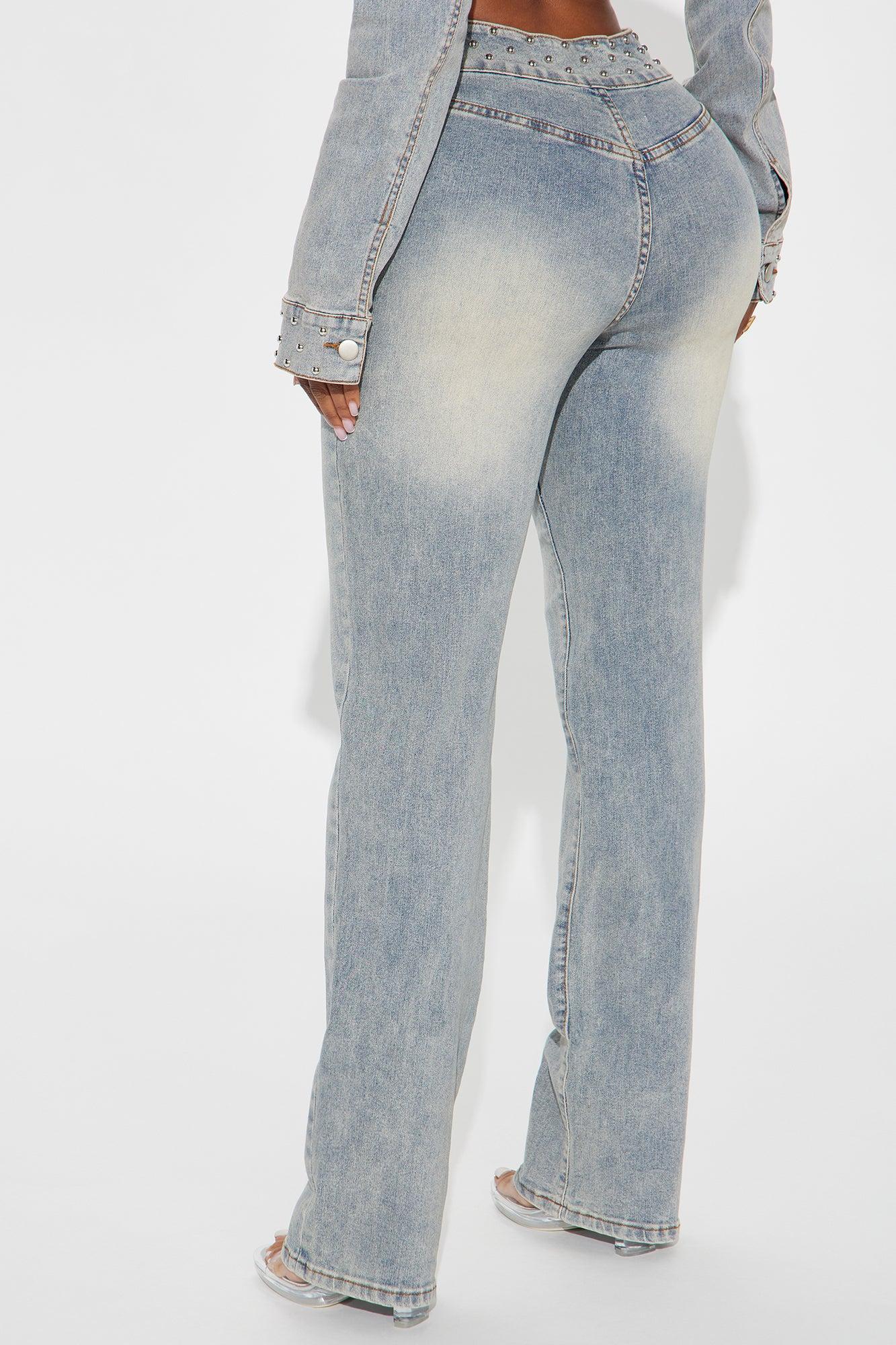 Matched Energy Stretch Straight Leg Jeans - Vintage Wash Product Image