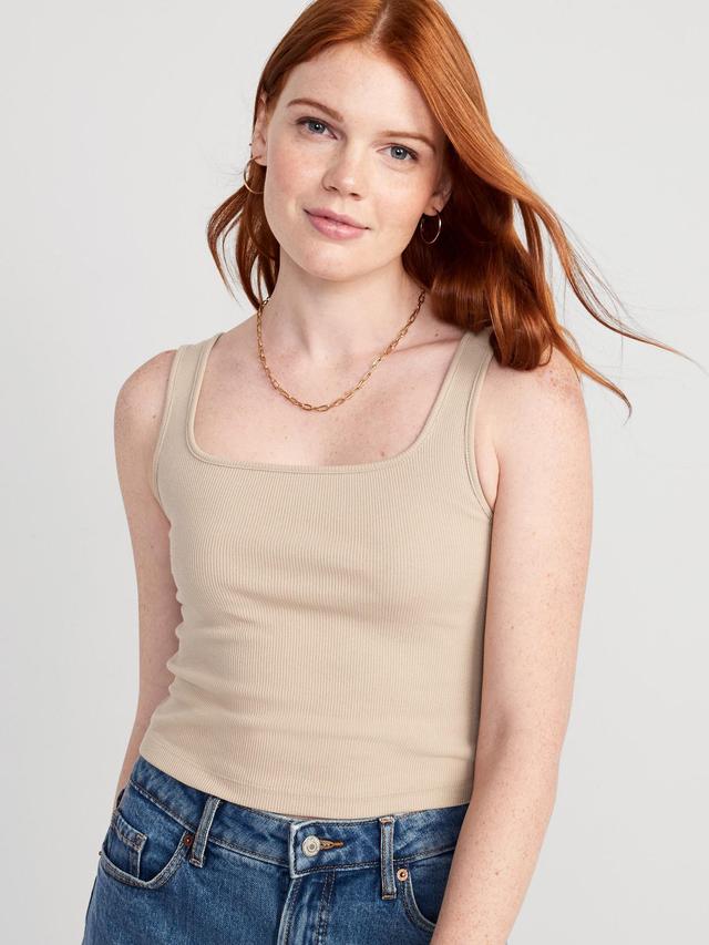 Ultra-Crop Rib-Knit Tank Top Product Image