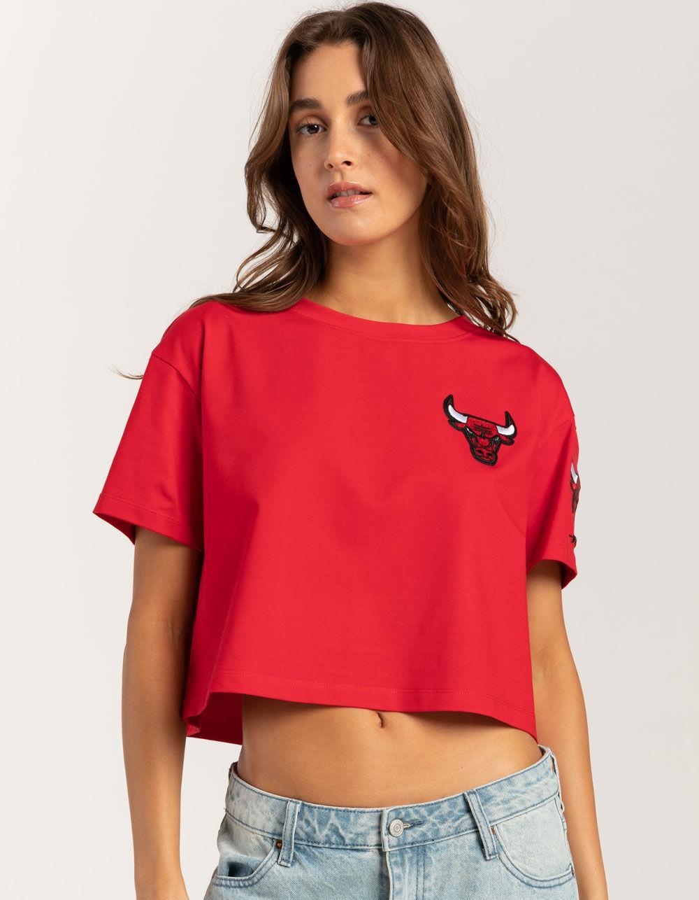 PRO STANDARD Chicago Bulls Womens Crop Tee Product Image