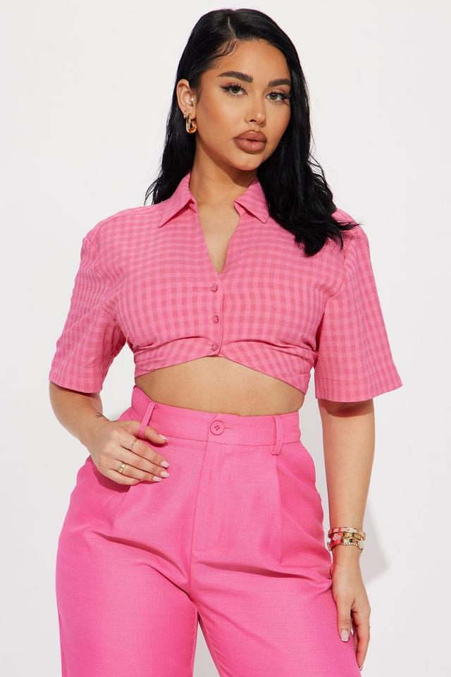 Beachside Chic Shirt - Pink Product Image