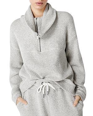 Sweaty Betty Restful Boucle 1/2 Zip Sweats (Lily ) Women's Clothing Product Image